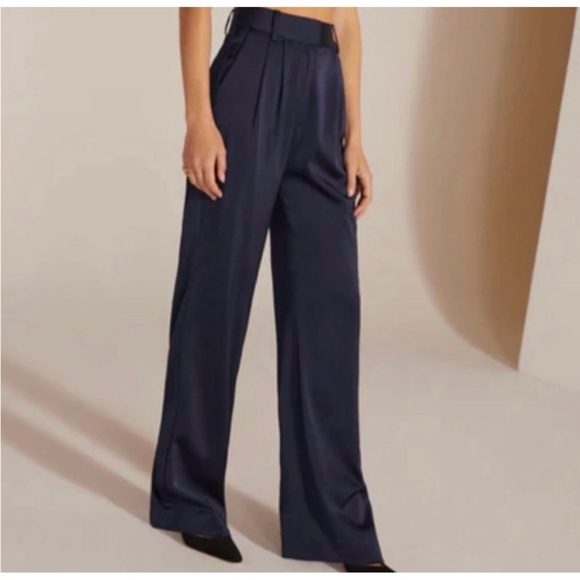 New Favorite Daughter Anthropologie Navy Pants Size 12 - Picture 2 of 9